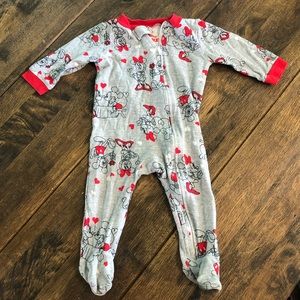 Disney Mickey & Minnie Heart Pajama